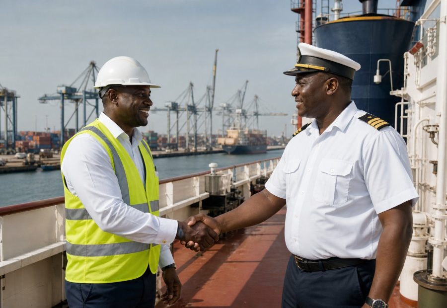 Ship agency and port support